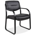 Officesource Merit Collection Sled Base Guest Chair with Arms and Black Frame 315VBK